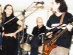 Leila with brother Sean's band 'Scrummage'